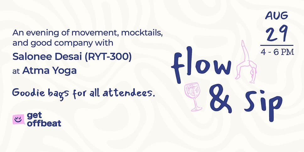 Flow and Sip, an evening of movement and mocktails, August 29
